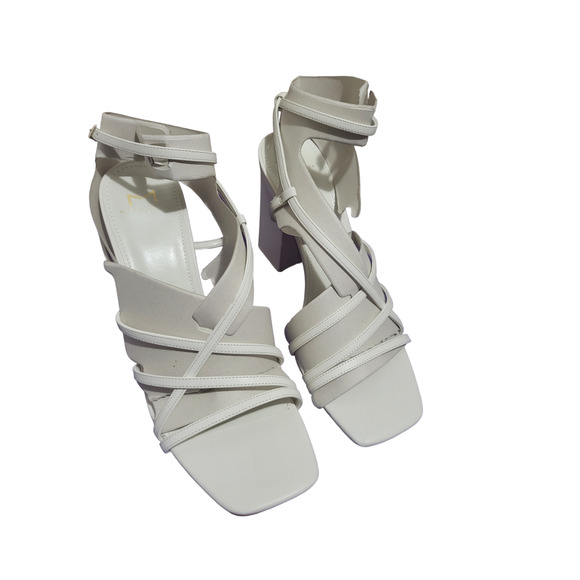 Marc Fisher LTD Edalyn Ivory Ankle Strap Sandal, Sz 10M -- NIB/NWT - Picture 2 of 16